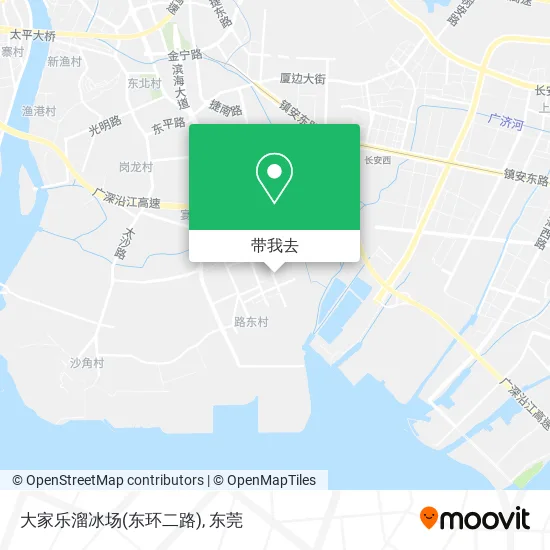 大家乐溜冰场(东环二路)地图