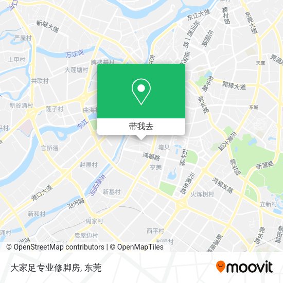 大家足专业修脚房地图