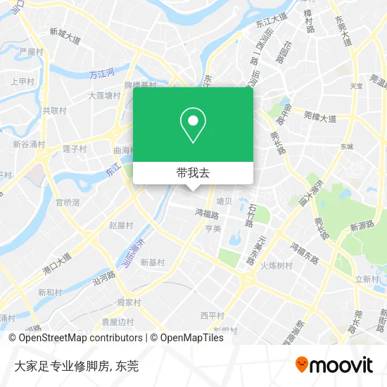 大家足专业修脚房地图