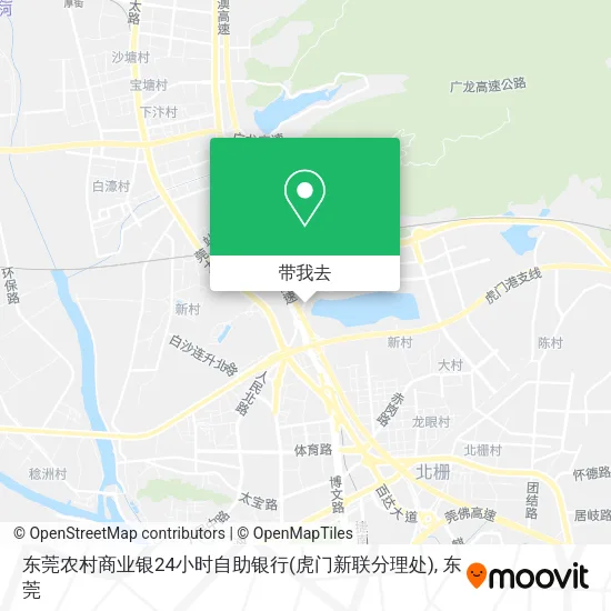 东莞农村商业银24小时自助银行(虎门新联分理处)地图