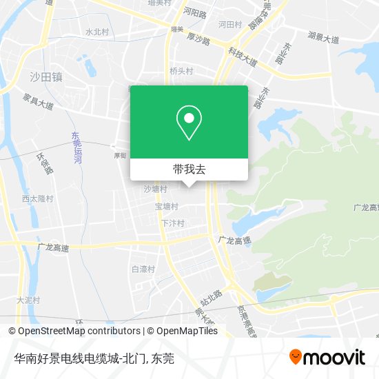 华南好景电线电缆城-北门地图