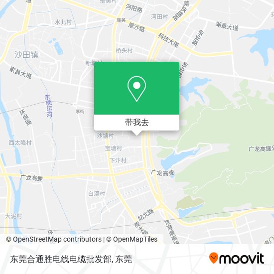 东莞合通胜电线电缆批发部地图