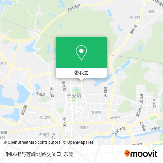 利民街与莲峰北路交叉口地图