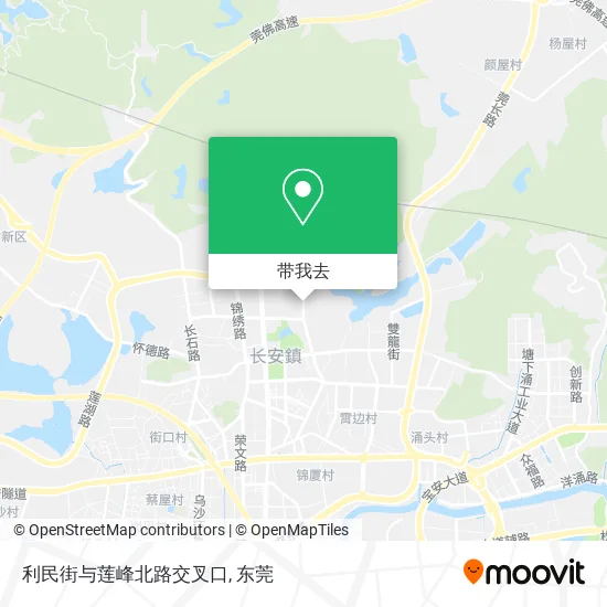 利民街与莲峰北路交叉口地图
