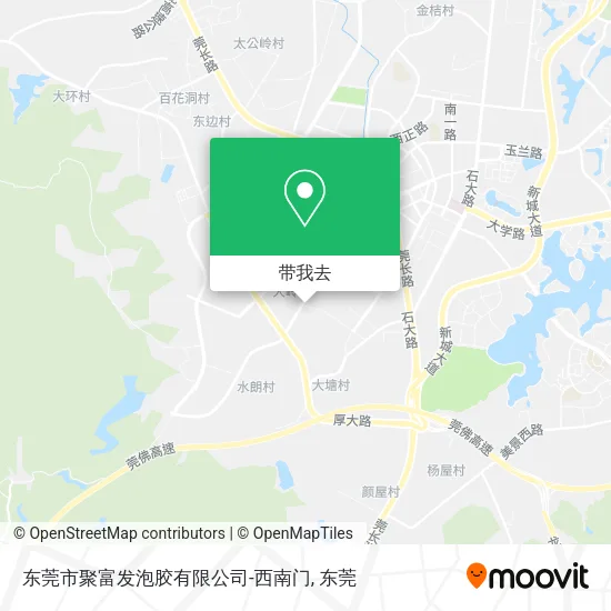 东莞市聚富发泡胶有限公司-西南门地图