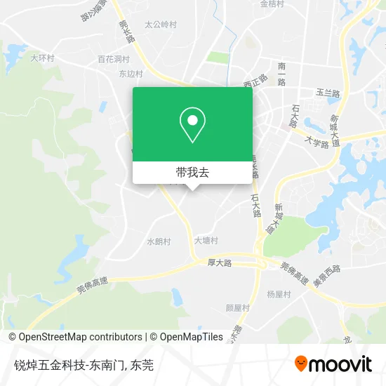 锐焯五金科技-东南门地图