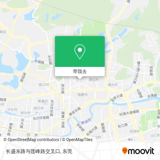 长盛东路与莲峰路交叉口地图
