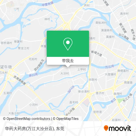 华药大药房(万江大汾分店)地图