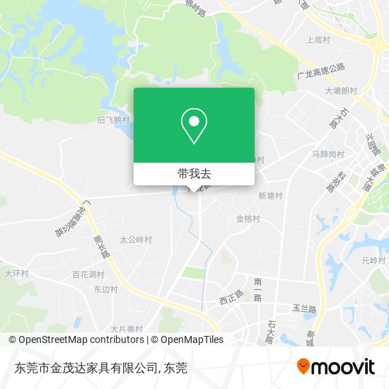 东莞市金茂达家具有限公司地图