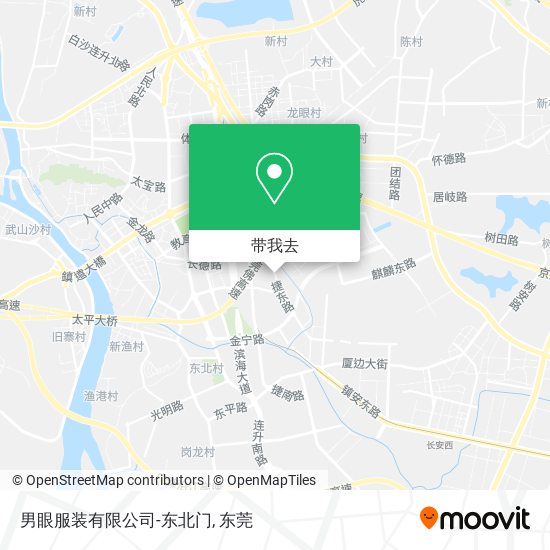 男眼服装有限公司-东北门地图