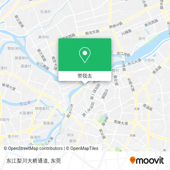 东江梨川大桥通道地图