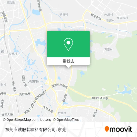 东莞应诚服装辅料有限公司地图