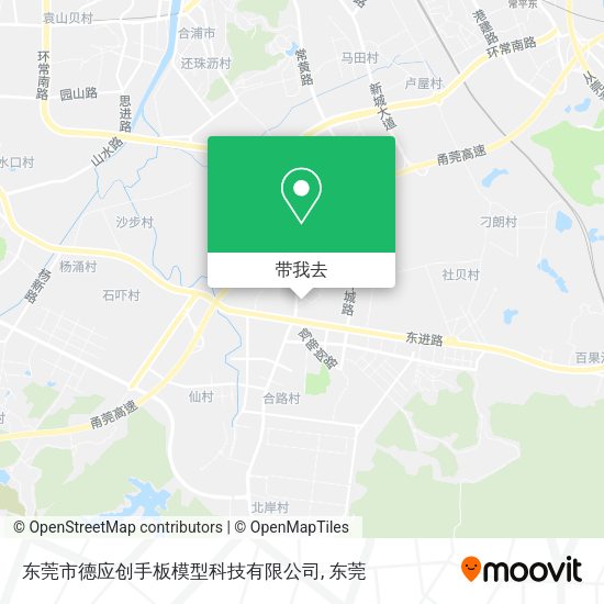 东莞市德应创手板模型科技有限公司地图