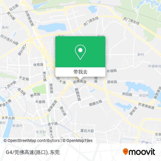 G4/莞佛高速(路口)地图