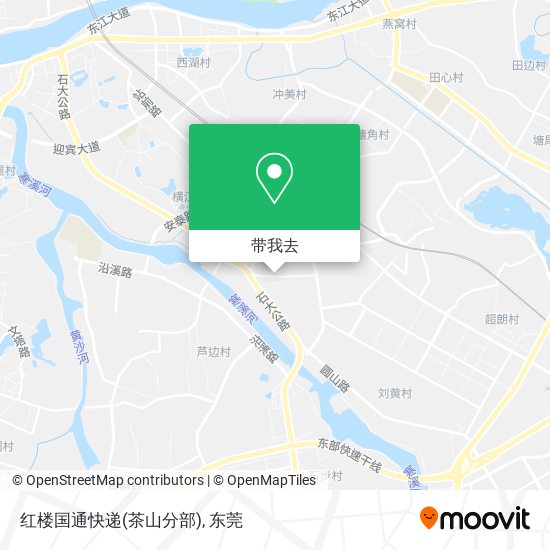 红楼国通快递(茶山分部)地图