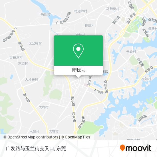 广发路与玉兰街交叉口地图