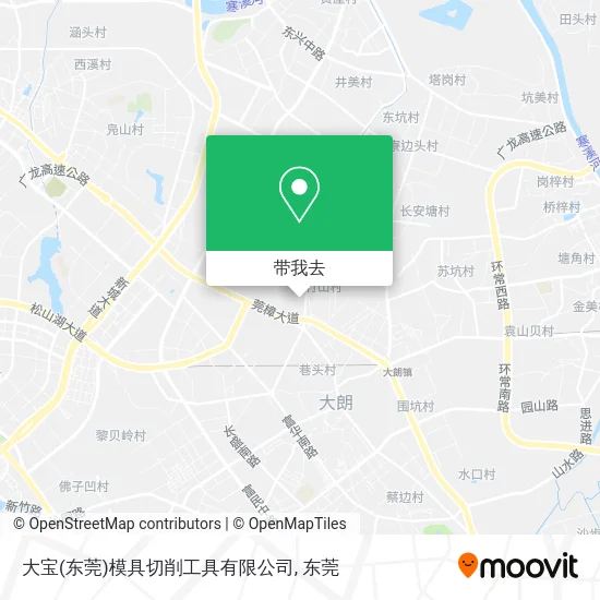 大宝(东莞)模具切削工具有限公司地图