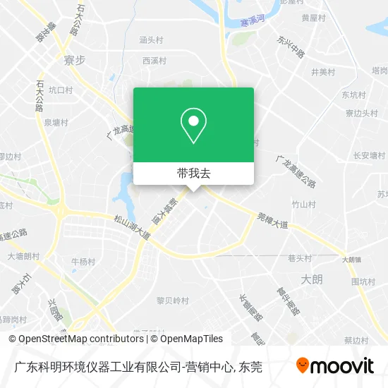 广东科明环境仪器工业有限公司-营销中心地图