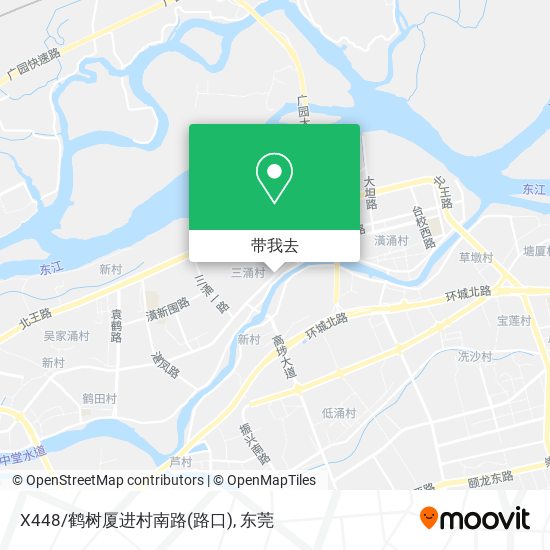 X448/鹤树厦进村南路(路口)地图