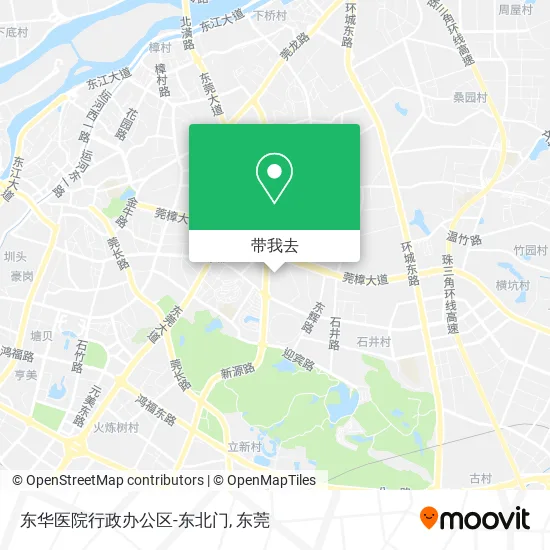 东华医院行政办公区-东北门地图