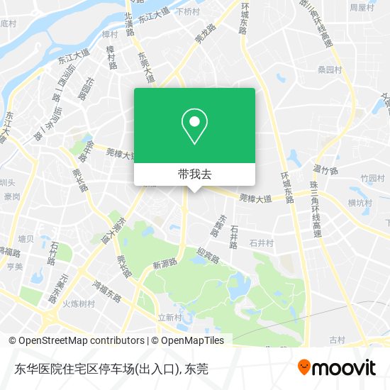 东华医院住宅区停车场(出入口)地图