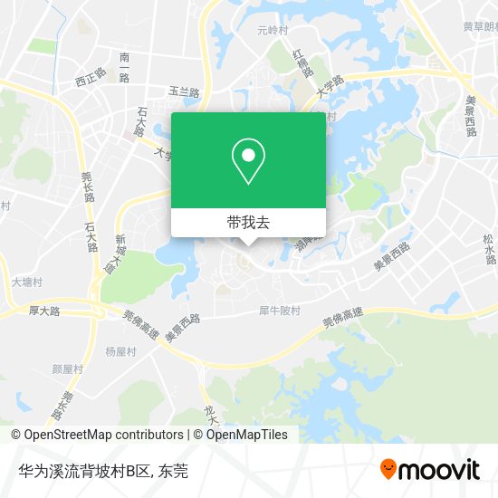华为溪流背坡村B区地图
