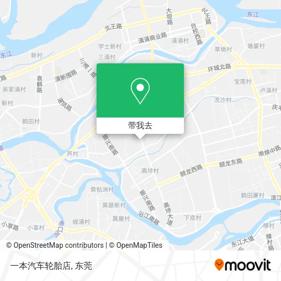 一本汽车轮胎店地图