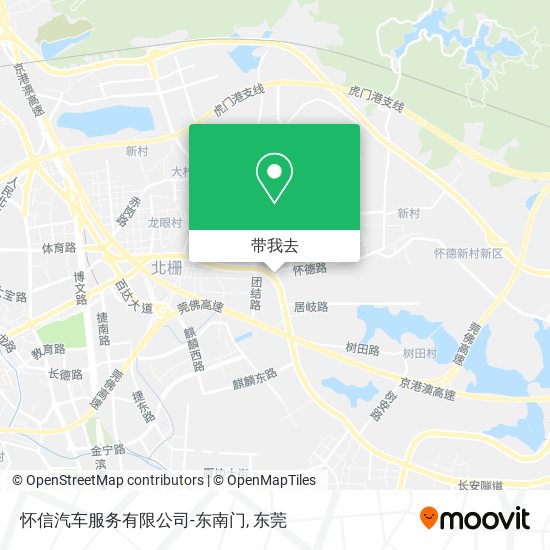 怀信汽车服务有限公司-东南门地图