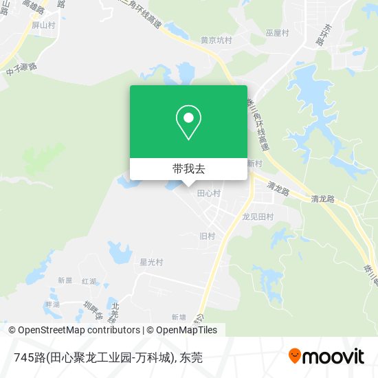 745路(田心聚龙工业园-万科城)地图