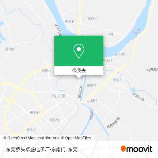东莞桥头卓盛电子厂-东南门地图