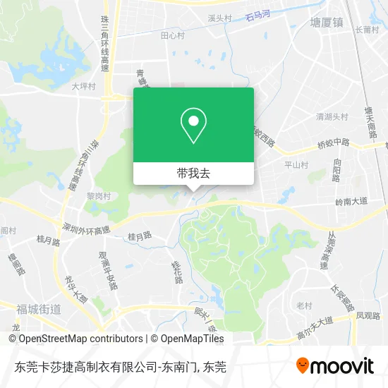 东莞卡莎捷高制衣有限公司-东南门地图