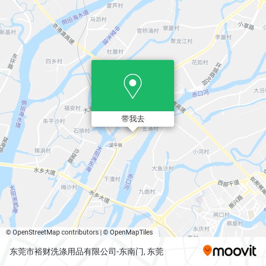 东莞市裕财洗涤用品有限公司-东南门地图