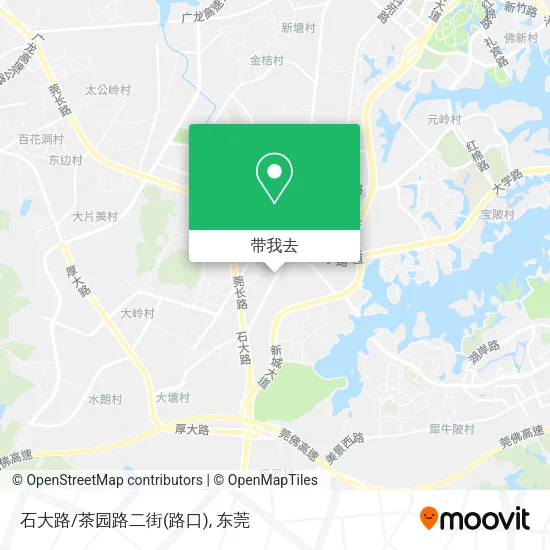 石大路/茶园路二街(路口)地图
