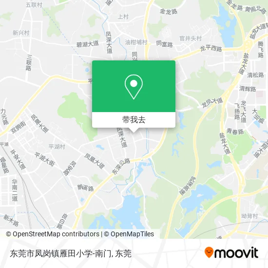 东莞市凤岗镇雁田小学-南门地图