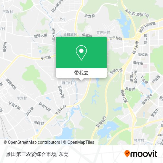 雁田第三农贸综合市场地图