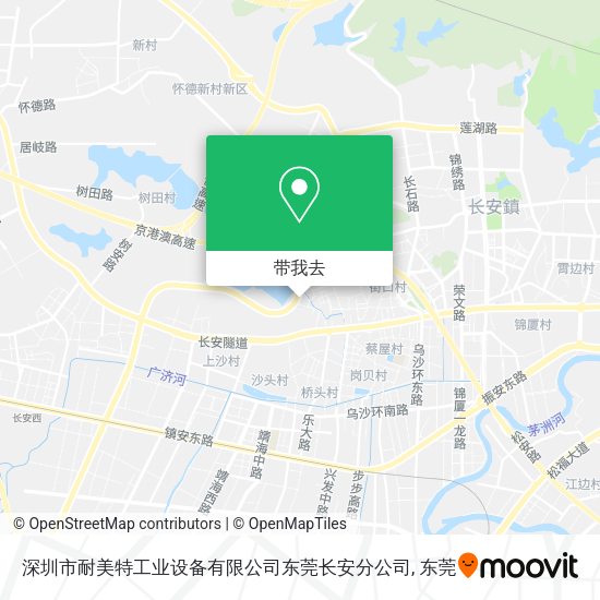 深圳市耐美特工业设备有限公司东莞长安分公司地图