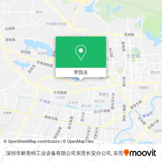 深圳市耐美特工业设备有限公司东莞长安分公司地图