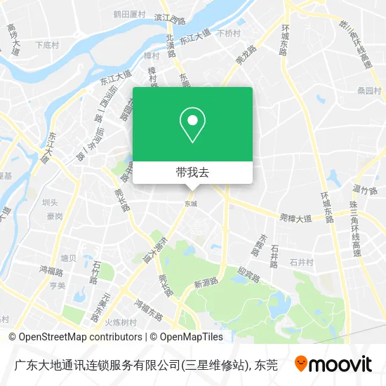 广东大地通讯连锁服务有限公司(三星维修站)地图