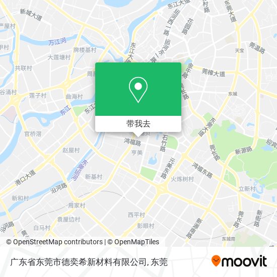 广东省东莞市德奕希新材料有限公司地图