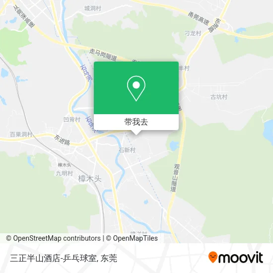 三正半山酒店-乒乓球室地图