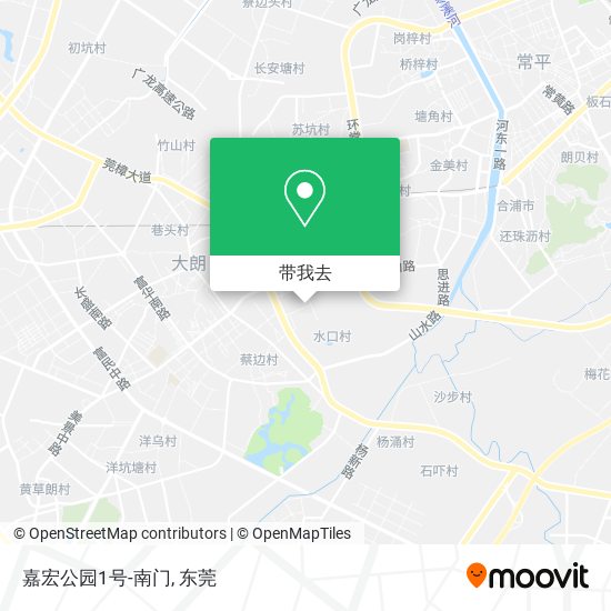 嘉宏公园1号-南门地图