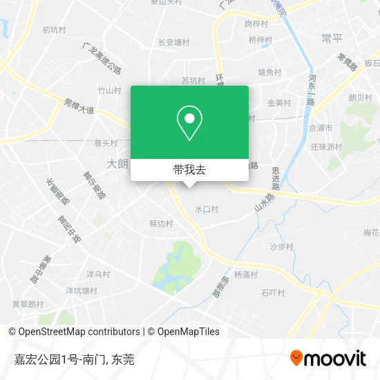 嘉宏公园1号-南门地图