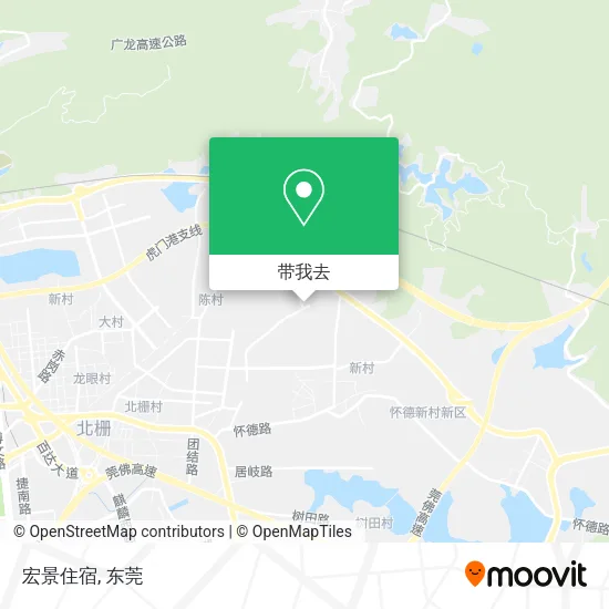 宏景住宿地图