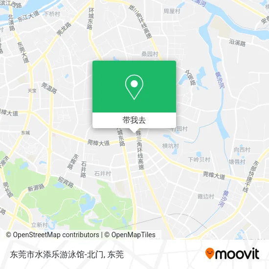 东莞市水添乐游泳馆-北门地图