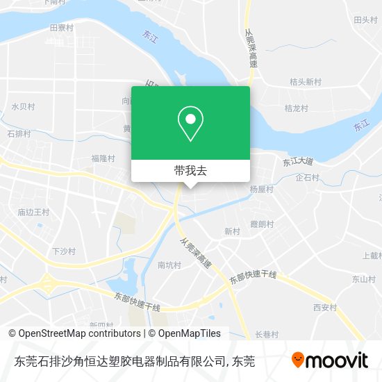 东莞石排沙角恒达塑胶电器制品有限公司地图