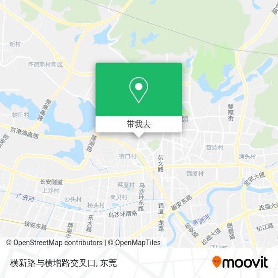 横新路与横增路交叉口地图