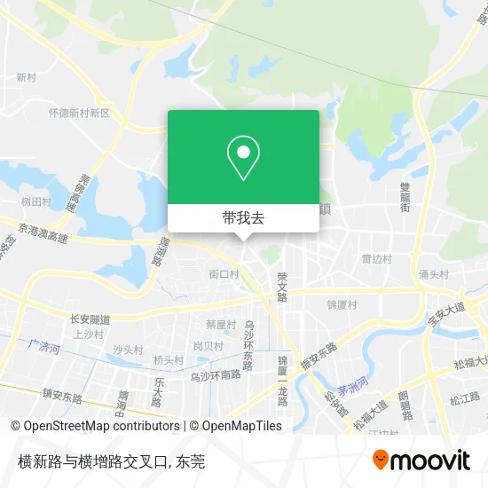 横新路与横增路交叉口地图