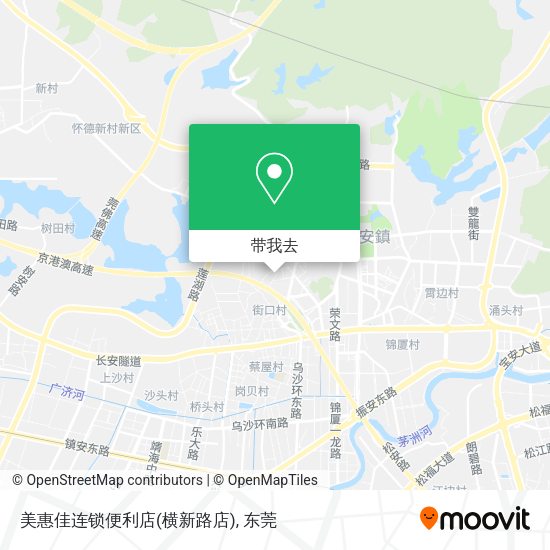 美惠佳连锁便利店(横新路店)地图