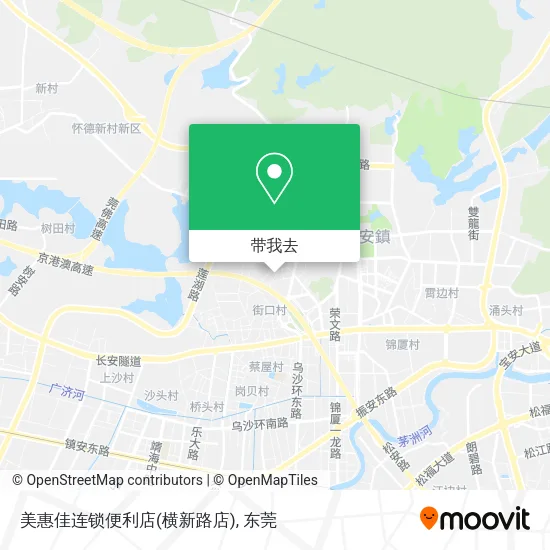 美惠佳连锁便利店(横新路店)地图