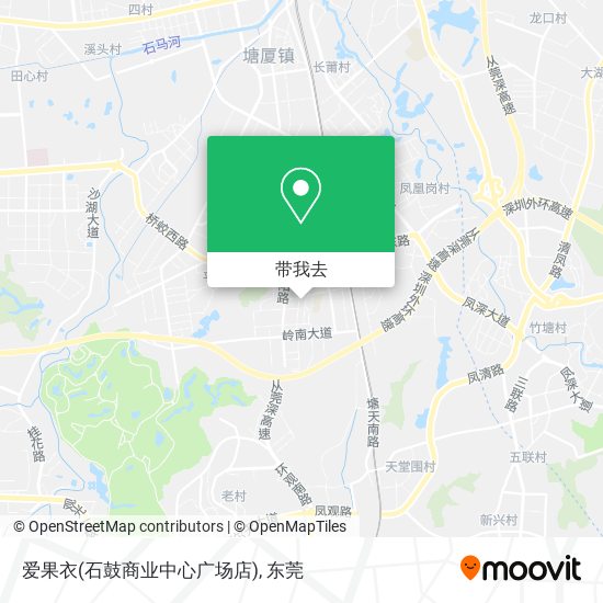 爱果衣(石鼓商业中心广场店)地图